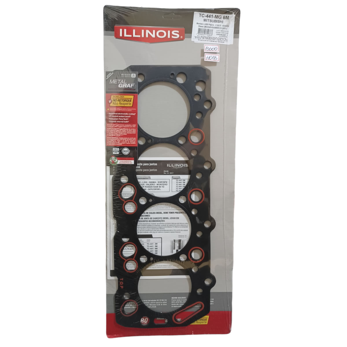 Junta Cabeçote metal grafite Hyundai HR / Kia Bongo K2500 / Mitsubishi L200 [TC-441MG 3M]