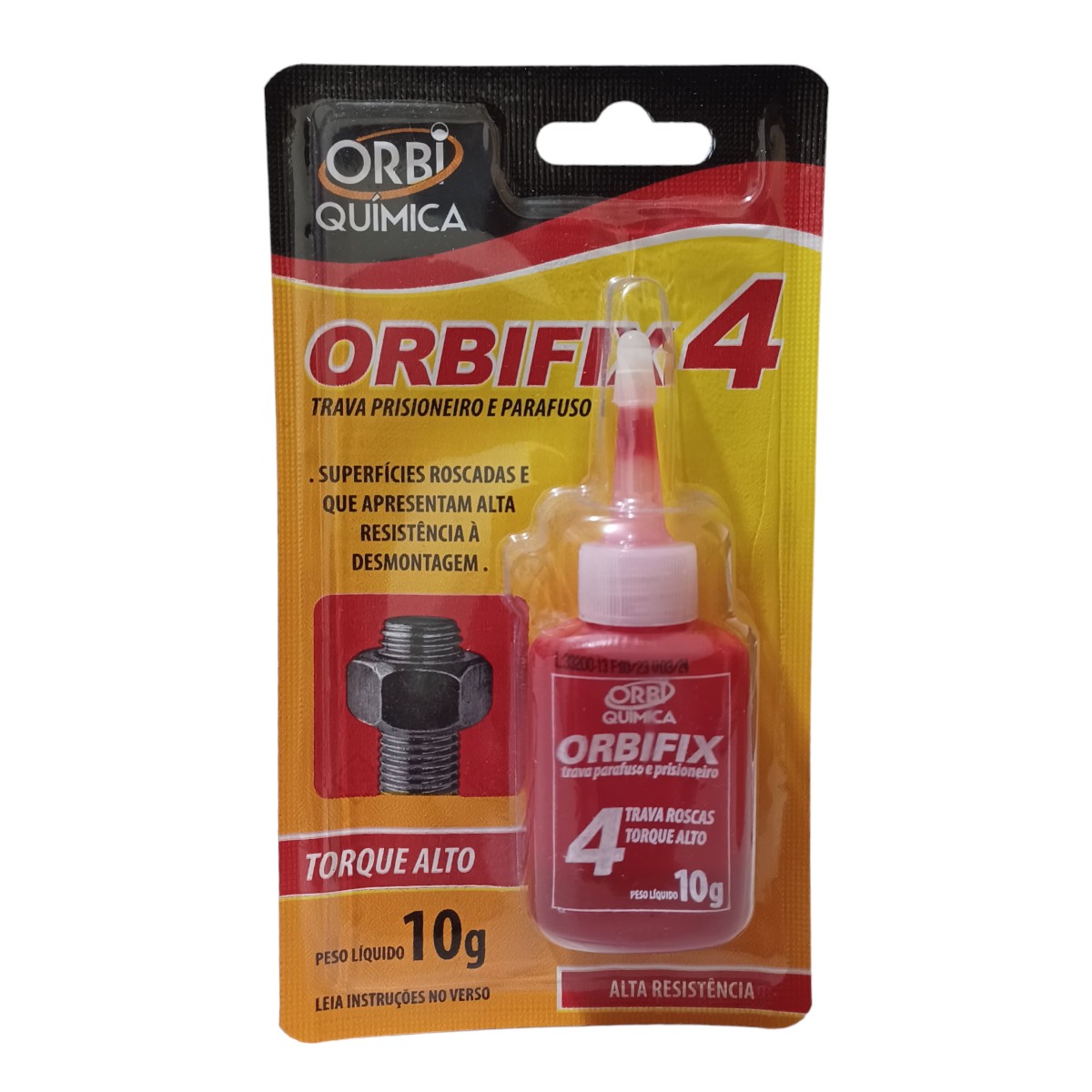 Trava Prisioneiro, rosca e parafuso Orbifix Orbi química 10g [ORB0004]