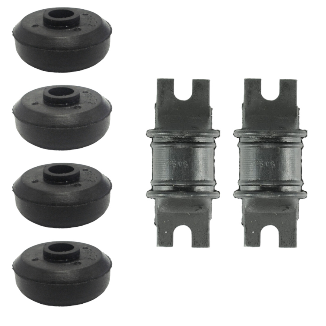Kit Bucha Do Amortecedor Superior e Inferior Lado Direito e Esquerdo Kia Bongo K2500 2.5 8v - 2005 até 2011 [2pçs 2506] [4pçs 3502]