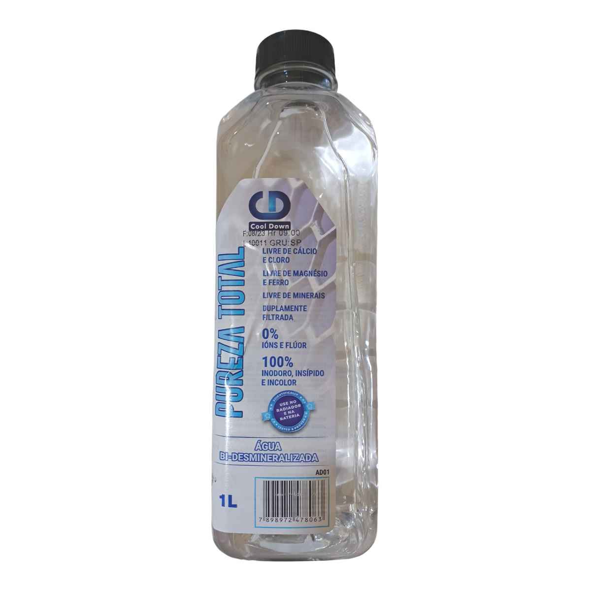 Água Bi Desmineralizada  Para Radiador Pureza Total 1 Litro [AD 01]